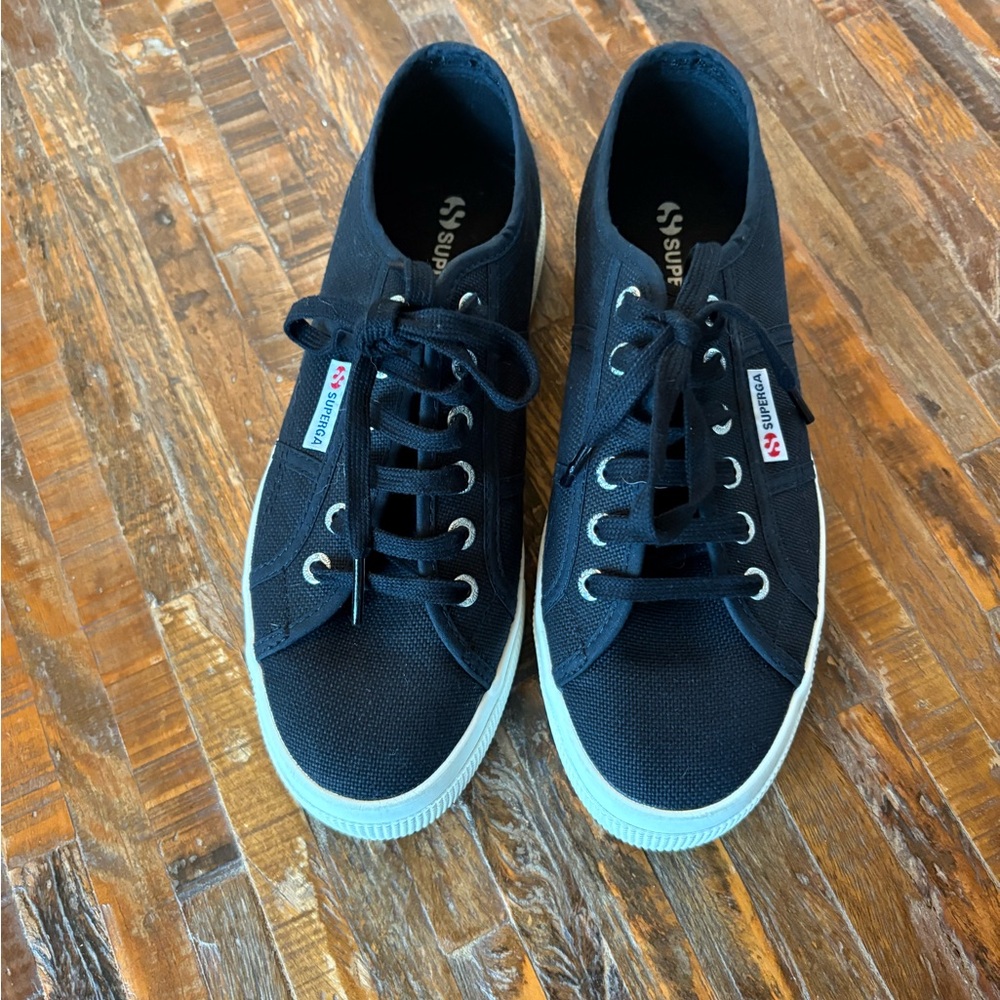 Superga Black Canvas Sneakers
